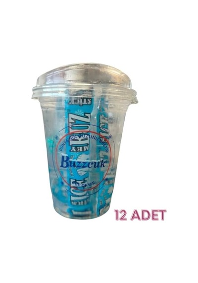 Tekrar Kullanılabilir Buz Çubuklu Soğutucu Bardak Buzlukta Donan, İçeceği Sulandırmadan Soğuk Tutan Yeniden Kullanılabilir Buz Bardağı Yazlık Soğuk İçecek Termosu Açık Beyaz