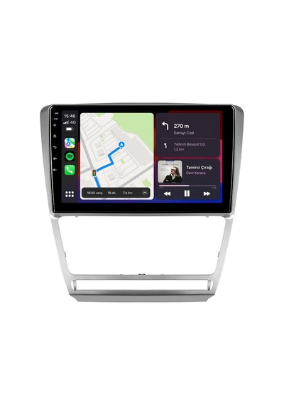 Skoda Octavia 2008-2012 Android Multimedya Carplay Android Auto Navigasyon 8gb Ram 128gb Pro 10"