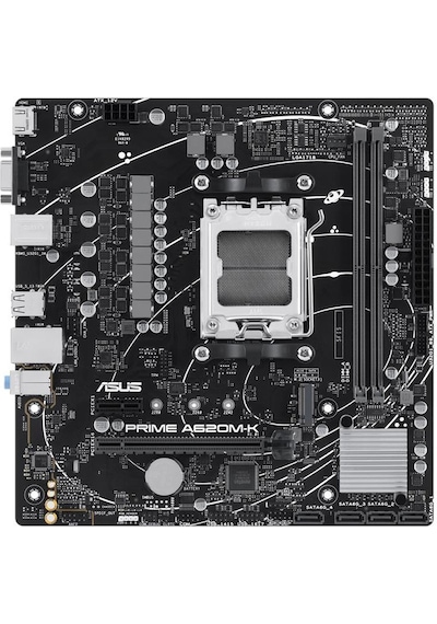 Asus Prıme A620m-k Ddr5 6400mhz 1xvga 1xhdmı 1xm.2 Usb 3.2 Matx Am5 Amd Am5 9000/8000/7000 Serileri İle Uyumlu