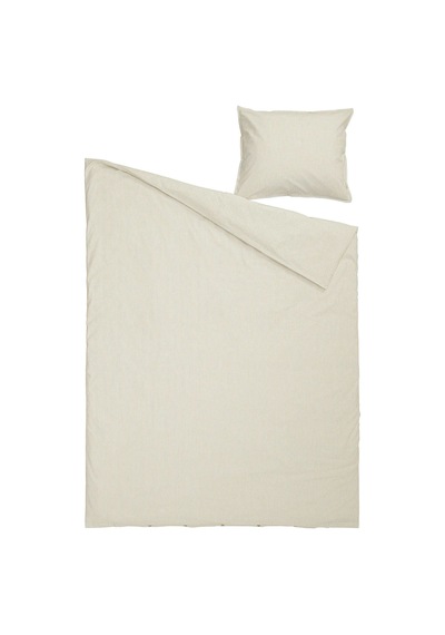 Ikea Solfıbbla Tek Kişilik Nevresim Takımı 150 X 200 Cm Beyaz - Bej Bej - Beyaz