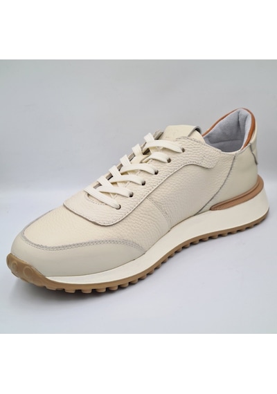 Libero 5144 Kemik Renk Hakiki Deri Erkek Günlük Casual Sneaker Kemik