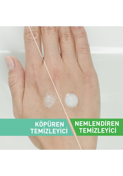 CeraVe Normal ve Yağlıya Dönük Ciltler için Köpüren Temizleyici 236 ML