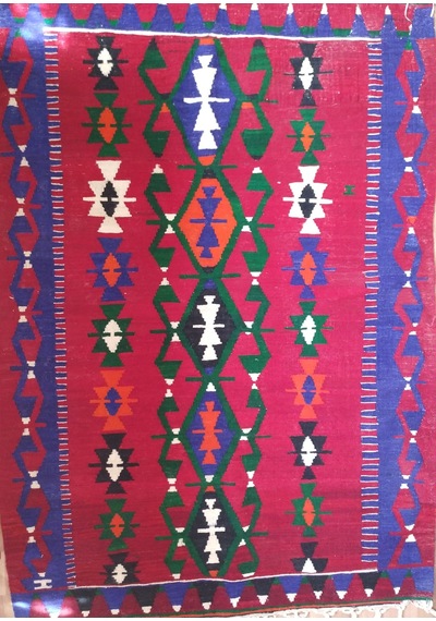 120Cm X 180Cm El Dokuması Yün Eşme Kilim Teşhir Ürün