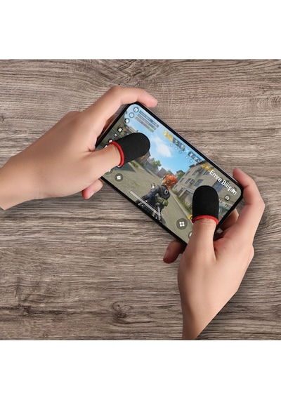 13. Nesil Özel Kumaş Parmaklık Eldiveni Fiber Oyuncu Eldiveni Anti-ter Parmak Kılıf 2 Çift 4 Adet