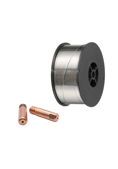 2 Adet Nozzle Hediyeli Tüpsüz Gazaltı Kaynak Teli 1 Kg 1 Mm