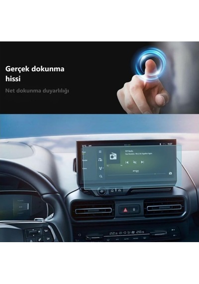 Opel Combo 10 İnç İle Uyumlu Ekran Koruyucu Multimedya Nano Şeffaf Belirtilmemiş