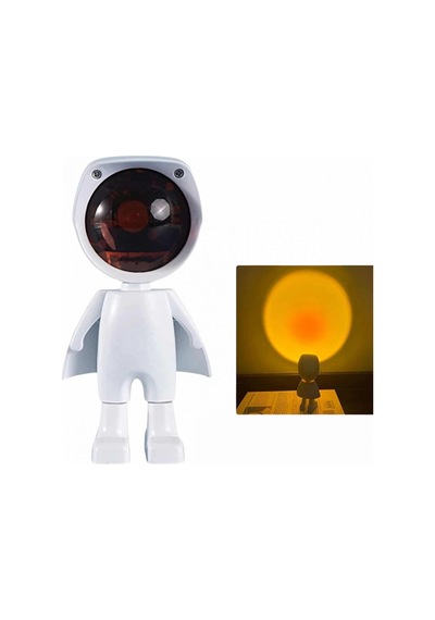 Projeksiyon Güneş Lambası Astronot Gün Batımı Projektör Led Işıklı Yeni Nesil Renkli