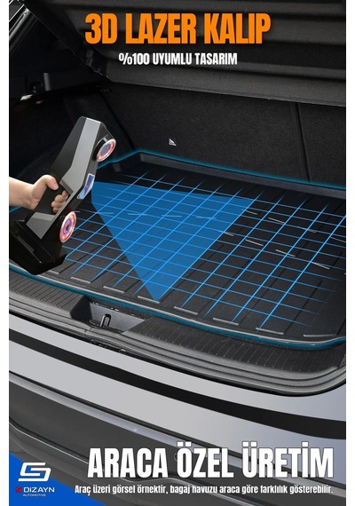 S-dizayn Audi A3 3d Pro Bagaj Havuzu 2003-2013 A+ Kalite