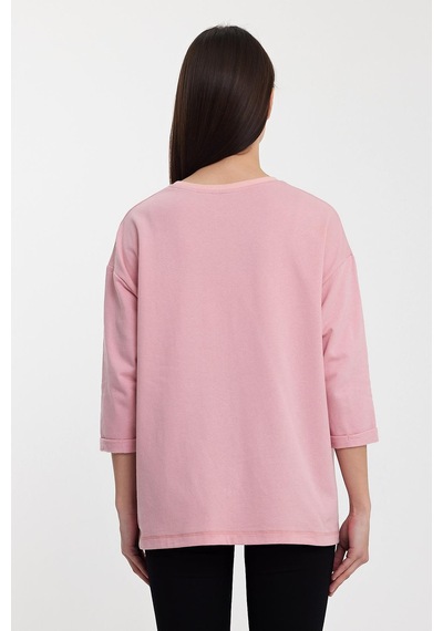 Alexandergardi Alexandergardı Cep Detaylı Sweatshırt B24-00195 Pembe