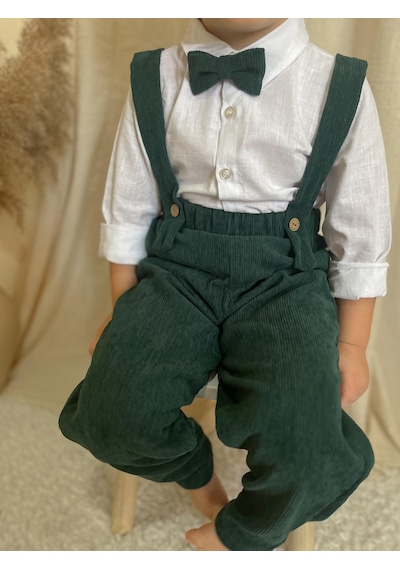 Miababy Papyonlu Fitilli Üçlü Takım Açık Yeşil