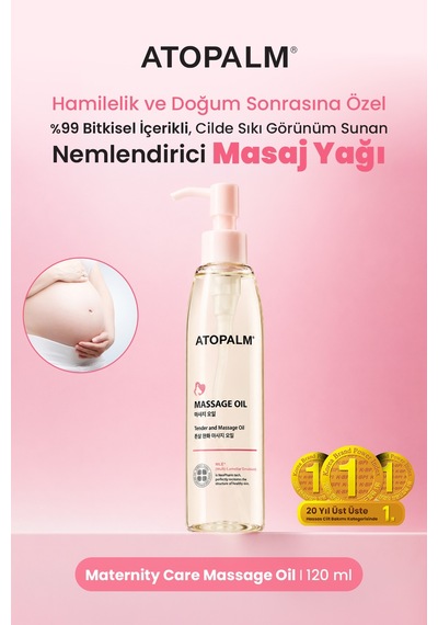 Hamileler İçin Bitkisel İçerikli Nemlendirici Masaj Yağı Atopalm Maternity Care Massage Oil