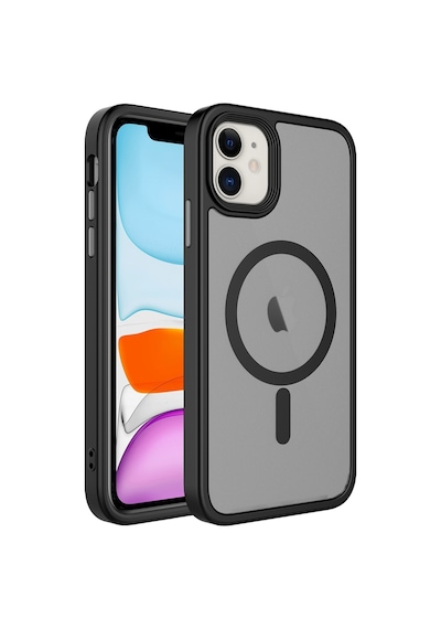 Apple Uyumlu  iPhone 12 Kılıf Mat Arka Yüzey Wireless Şarj Özellikli Zore Flet Magsafe Kılıf
