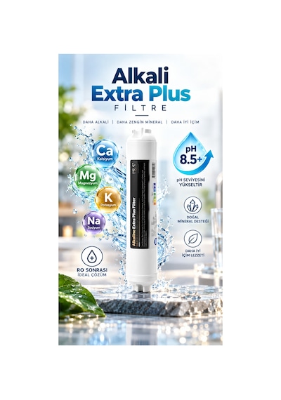 Car-fil Alkali Extra Plus Ph Filtre Mineral Takviyeli Alkali Su Arıtma Filtresi