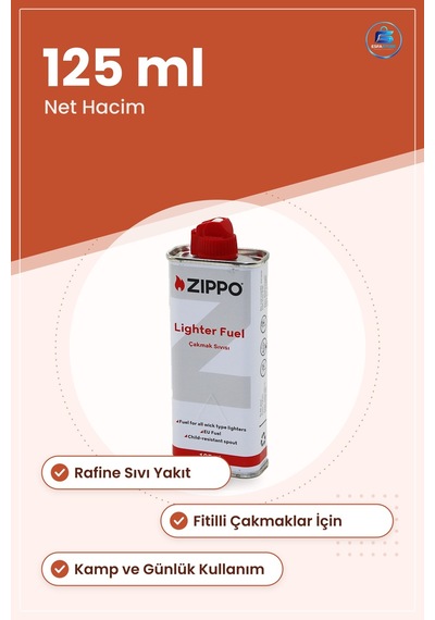 Çakmak Gazı 125 Ml Benzin Fitilli Çakmaklar İçin Rafine Sıvı Yakı