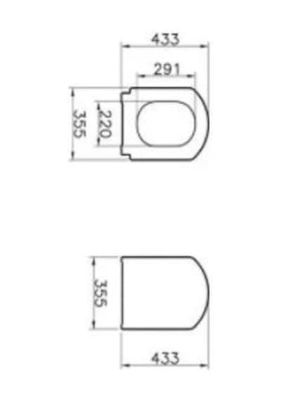 VitrA Valarte Klozet Kapağı 124-003-009 Duroplast - Üstten Sıkmalı - Yavaş Kapanır - Metal Menteşeli - Beyaz