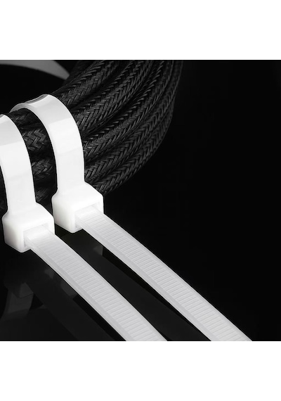Kablo Bağı 100 Adet Cırt Kelepçe-nylon66 4.8 X 200mm- Beyaz