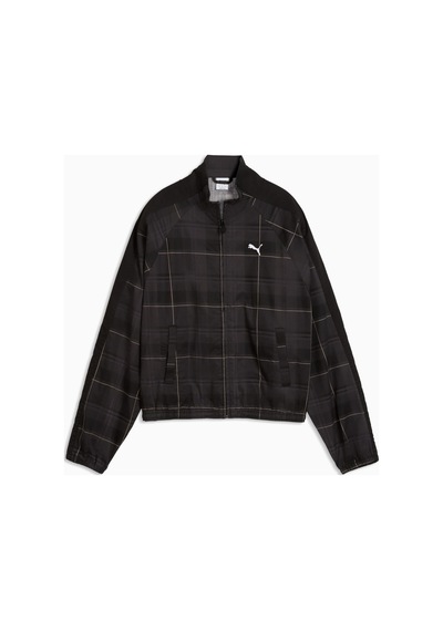 Puma T7 Tartan Kadın Siyah Ceket 636628-01