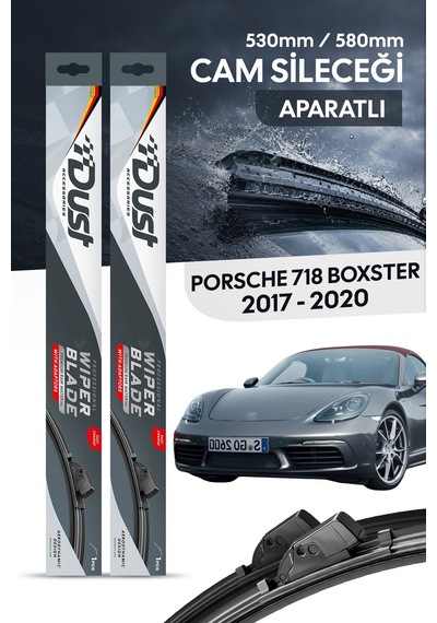 Porsche 718 Boxster 2017-2020 Uyumlu Silecek Takımı 530mm/580mm S13