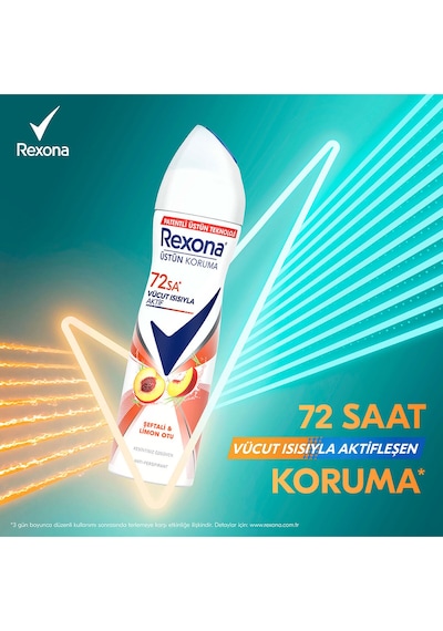 Kadın Sprey Deodorant Seftali&limon Otu Antiperspirant 72saat Kesintisiz Üstün Koruma 150mlx3
