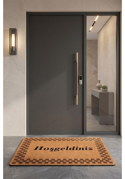 Villadia Home Textile Kapı Önü Paspası Kaymaz Taban Dekoratif Paspas Ev Giriş Antre İç Ve Dış Mekan Paspası 45x70 Cm 23ypycoco