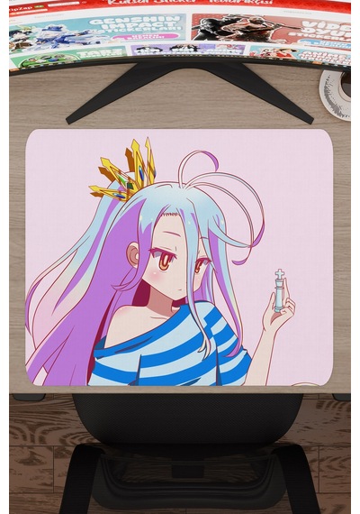 No Game No Life Anime V1 - 48x40 Xl Gaming Kauçuk Kaymaz Taban Mouse Pad Fare Altlığı