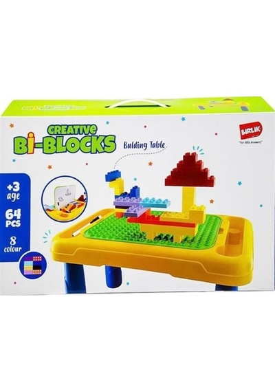Birlik Oyuncak Masa Seti ve Bloklar Urt022-01