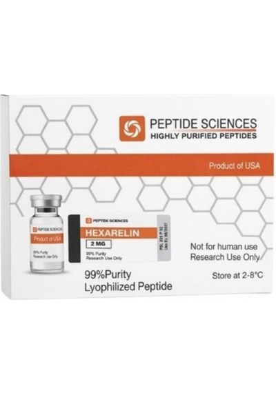 Peptide Sciences Hexarelin 99% Purity Lyophilized Peptide 2 Mg