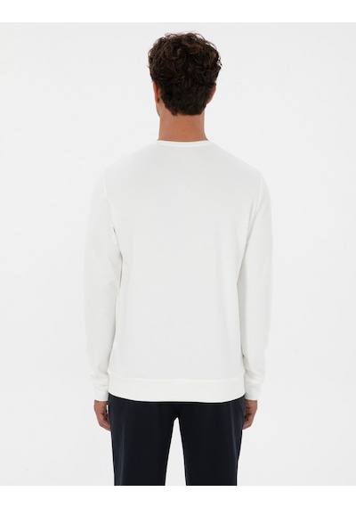 Pierre Cardin Ekru Regular Fit Sweatshirt 50315760-vr019