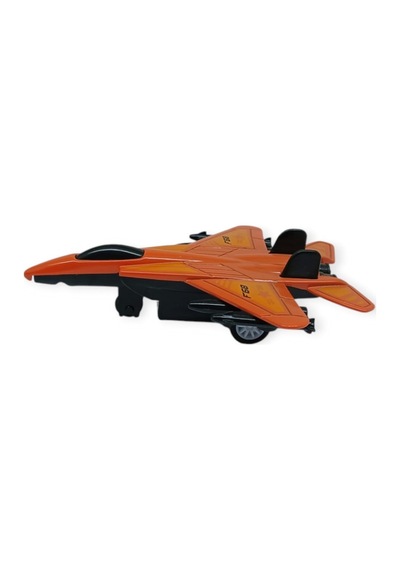 Çek Bırak Metal Mini Savaş Uçağı 10 Cm - Kırmızı