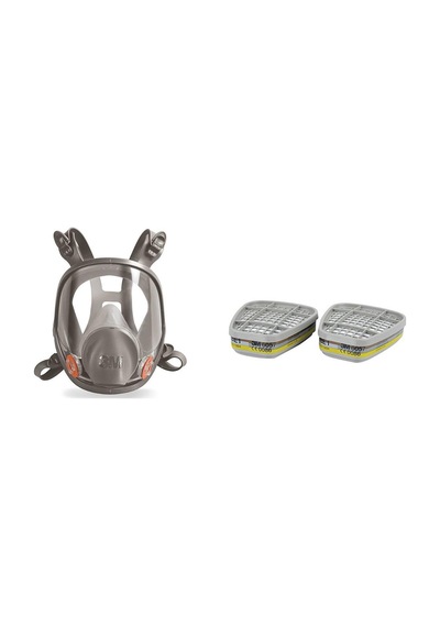 3M 6800 Tam Yüz Maskesi Ortaboy + 3M 6057 Abe1 Filtre