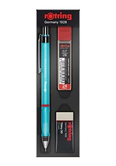 Visuclick Versatil Kalem 3 Lü Okul Seti, Uçlu Kalem 0.7 Mm, 0.7 Uç 2b, Silgi Hediye - Mavi -