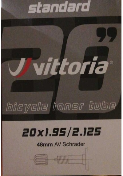 Vittoria Standard 20x1.95/2.125 Oto Sibop 48mm İç Lastik Siyah