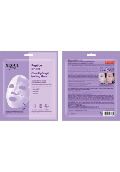 Dermal Seoul Face Peptid Pdrn Hidrojel Eriyen Nemlendirici Kore Maskesi 34 Gr