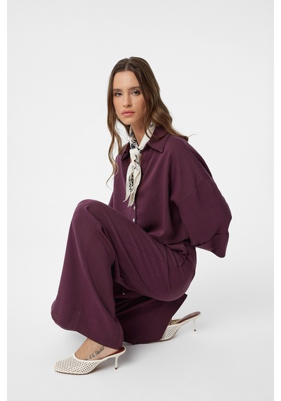 Antioch Relaxed Kadın Pantolon Bordo