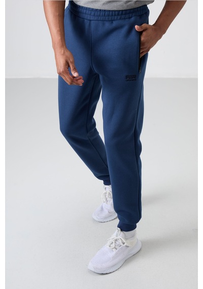 Tommy Life Cesar İndigo Cepli Şardonlu Erkek Eşofman Alt - 84929 İndigo