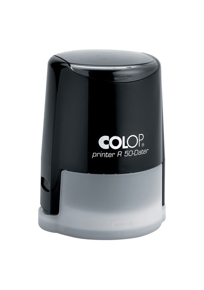 Colop R50 Tarih Kaşe Tr Siyah Kasa Mavi/kırmızı Keçe - 50 MM
