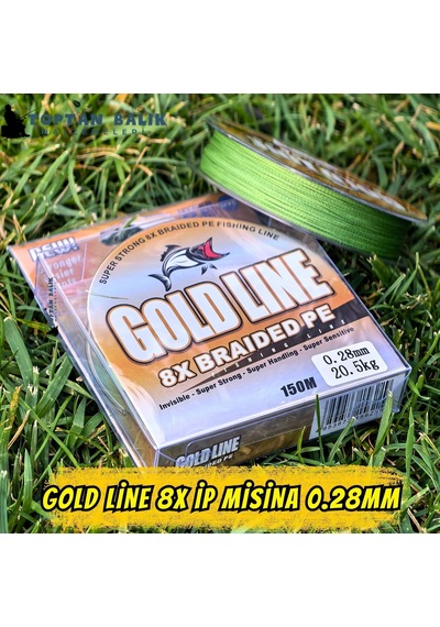 Gold Line 8x Örgü İp Misina 150m 0.28mm 20.5kg Çeker
