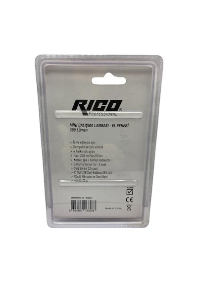 Rico Mini Çalışma Lambası El Feneri Rc0032 Siyah - Turuncu