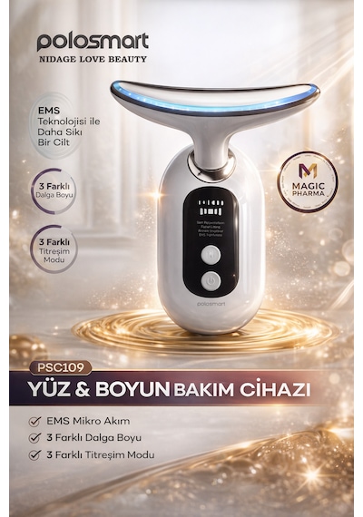 Nıdage Love Beauty Polosmart Psc109 Nıdage Love Beauty Yüz & Boyun Bakım Cihazı Ems Teknolojisi