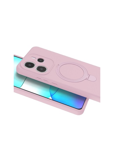Xiaomi Redmi Note 14 4g Regal Magsafe Standlı Kapak - Açık Pembe 0.2M-Çok Renkli