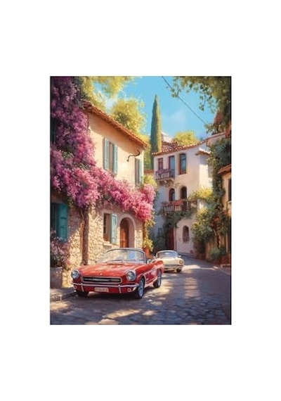 Puzzle - Begonvil Sokak,1000 Parça Puzzle, 1202