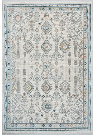Polipropilen Polyester Pamuk Tabanlı Dokuma Halı Otantik Modern Salon Mutfak Halısı Krem Rengi N0104a Krem