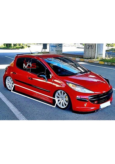 Peugeot 207 Uyumlu R Marşpiyel Sağ Sol Tk Fiberglass Boyasız