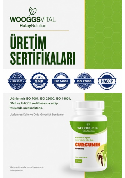 Kurkumin Ve Piperin 90 Tablet