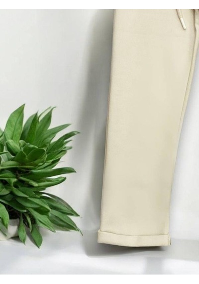 Zekids Erkek Çocuk Rahat Kalıp Beli Lastikli Pantolon-14502 Bej Zekids Erkek Çocuk Rahat Kalıp Beli Lastikli Pantolon-14502 Bej