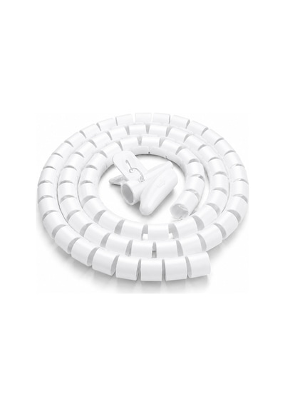 20 Mm X 1.5 Metre Spiral Kablo Düzenleyici Kablo Toplayıcı Beyaz