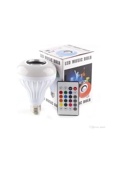 Akıllı Led Ampül Hoparlör Bluetooth +kumandalı