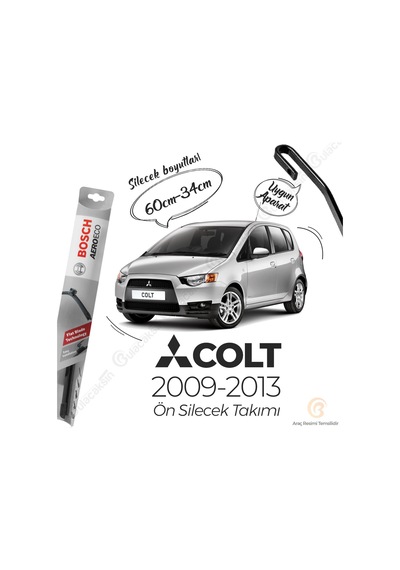 Mitsubishi Colt Muz Silecek Takımı 2009-2013 Bosch Aeroeco N11.4806