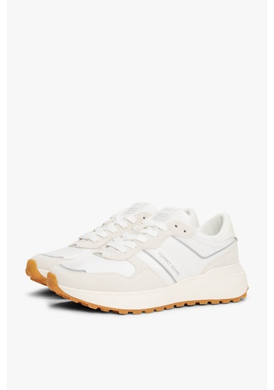 Tommy Jeans Kadın Tjw Cleated Runner Ayakkabı En0en02788ybl Beyaz