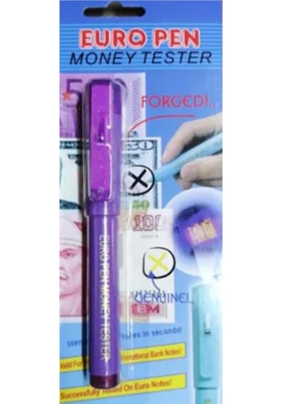 Euro Pen Uv Mor Işıklı Para Kontrol Kalemi